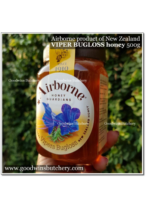 Airborne NZ HONEY VIPER BUGLOSS madu asli imported New Zealand 500g